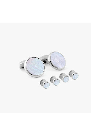 TATEOSSIAN Silver Cufflinks & Studs Set