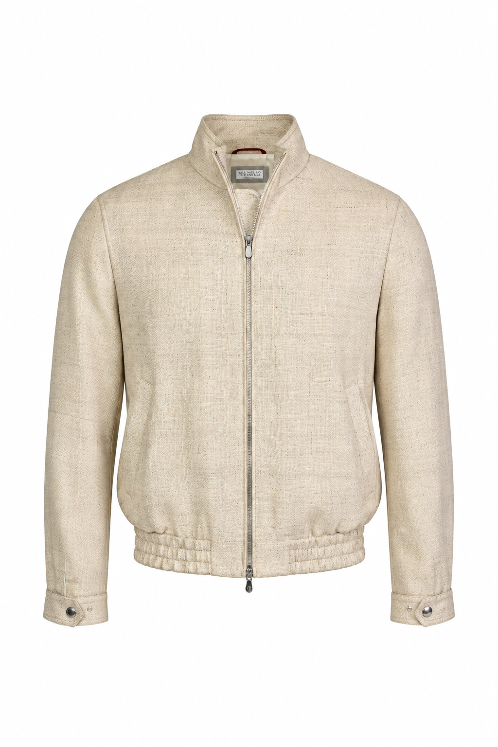 BRUNELLO CUCINELLI | Woven Bomber Jacket | Sand
