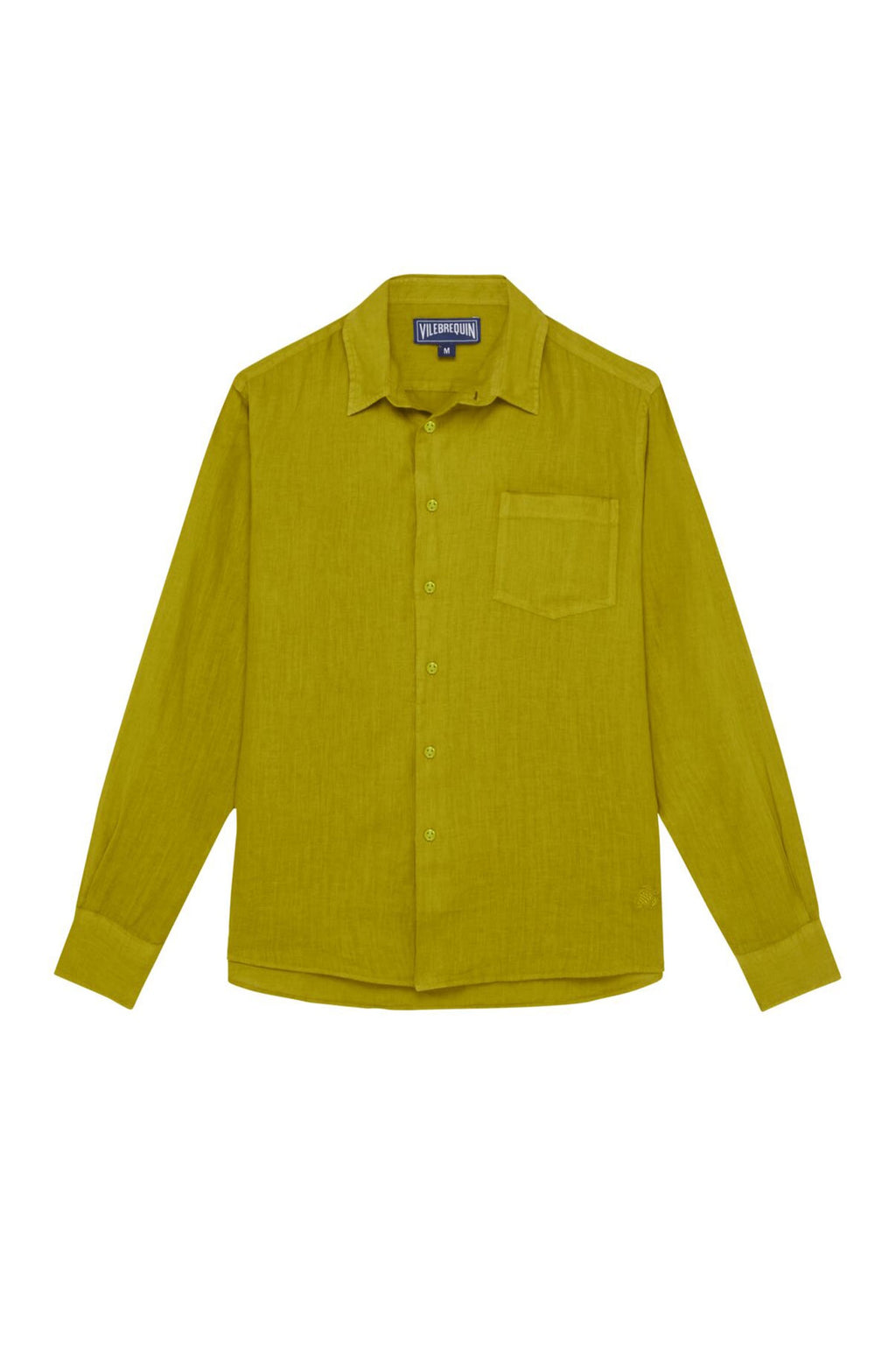 VILEBREQUIN | Linen Shirt | Chartreuse