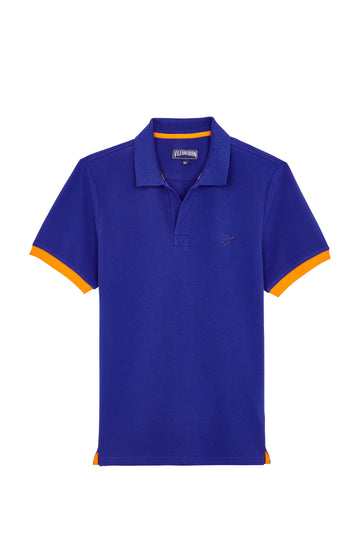 VILEBREQUIN Royal Blue Polo With Contrast Trims