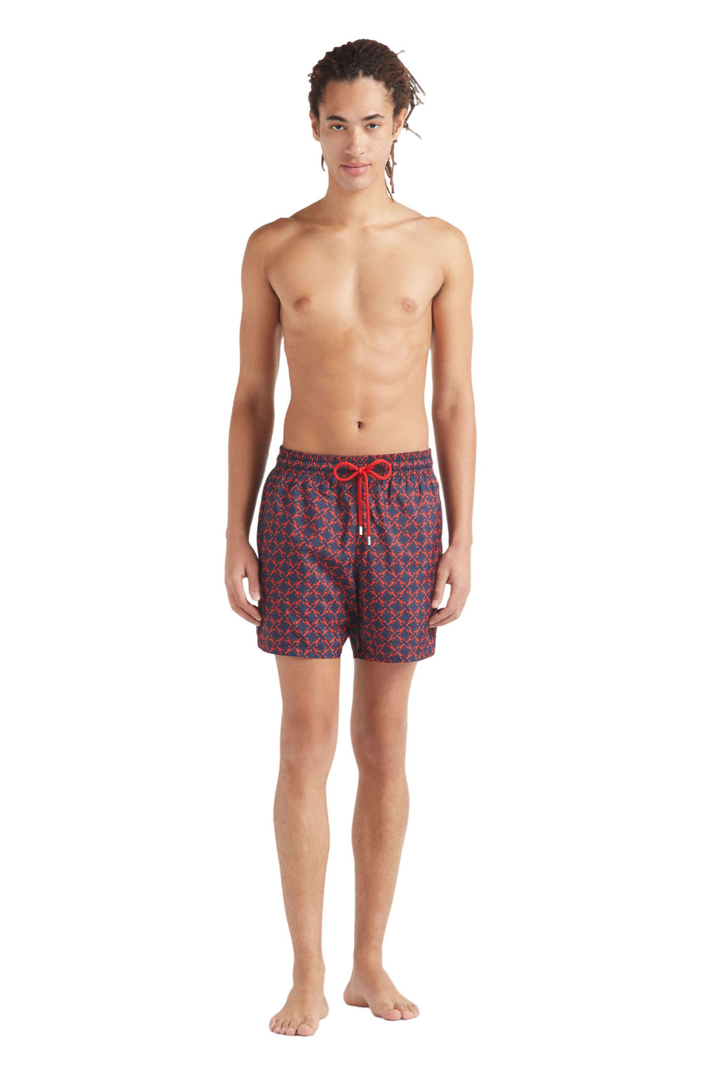 VILEBREQUIN | Mini Lobster Swim Shorts | Navy & Red