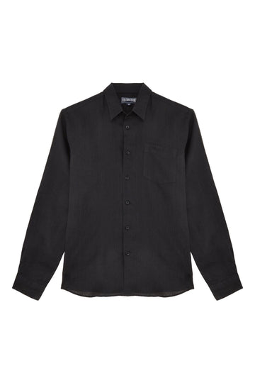 VILEBREQUIN Black Linen Shirt