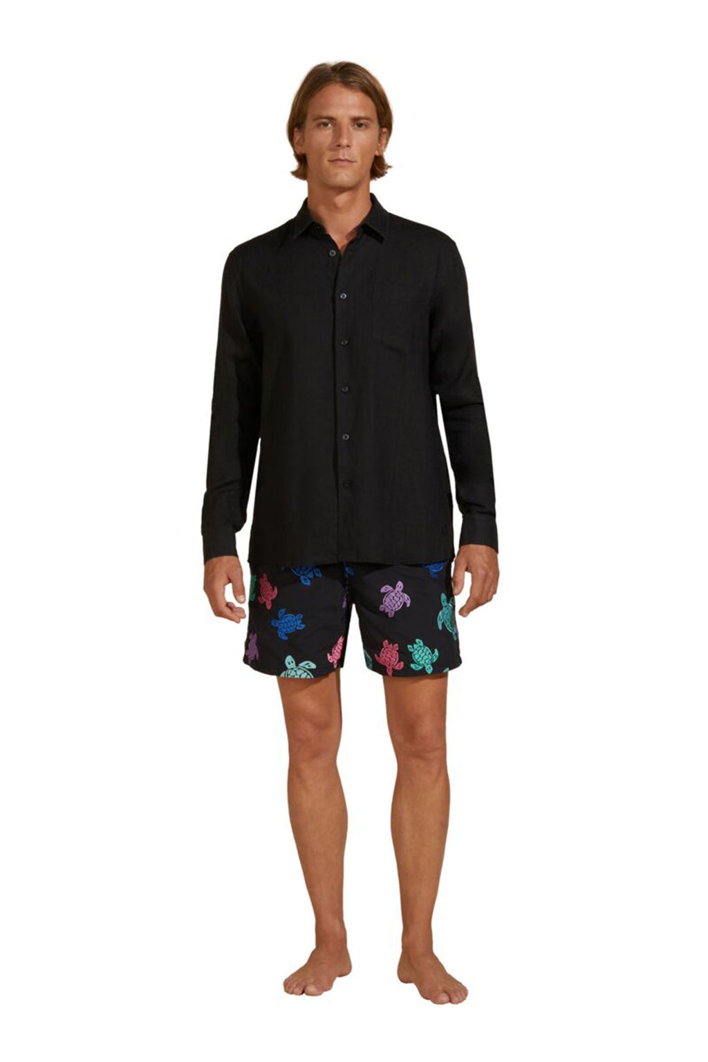 VILEBREQUIN | Linen Shirt | Black
