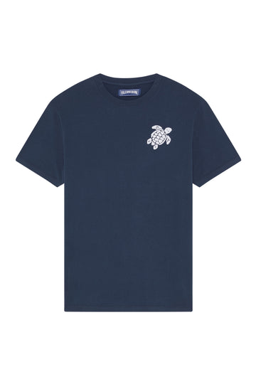 VILEBREQUIN Navy T-Shirt With Turtle Motif