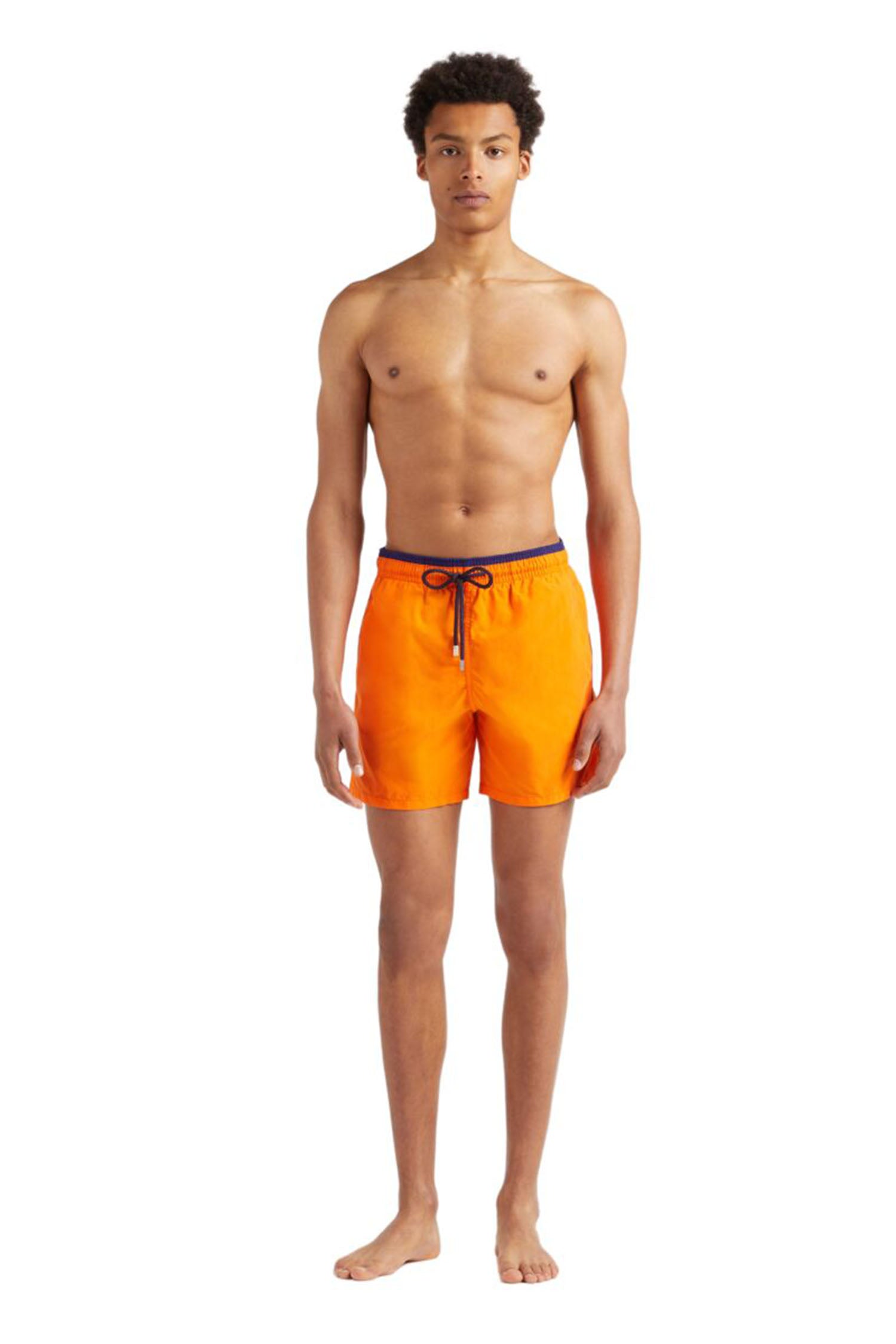 VILEBREQUIN | Plain Swim Shorts With Trim | Apricot