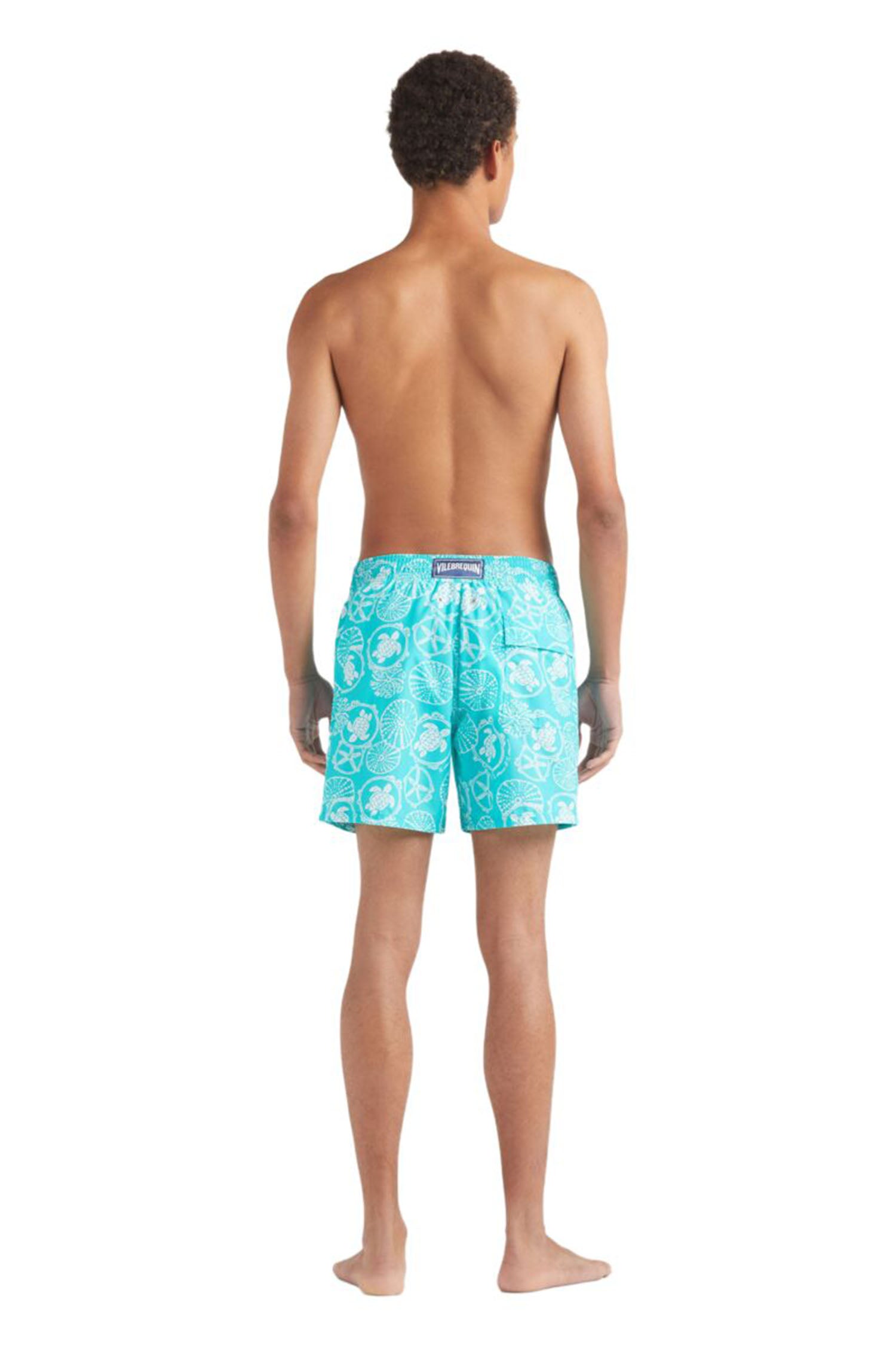 VILEBREQUIN | Turtle & Sea Urchin Swim Shorts | Aquamarine