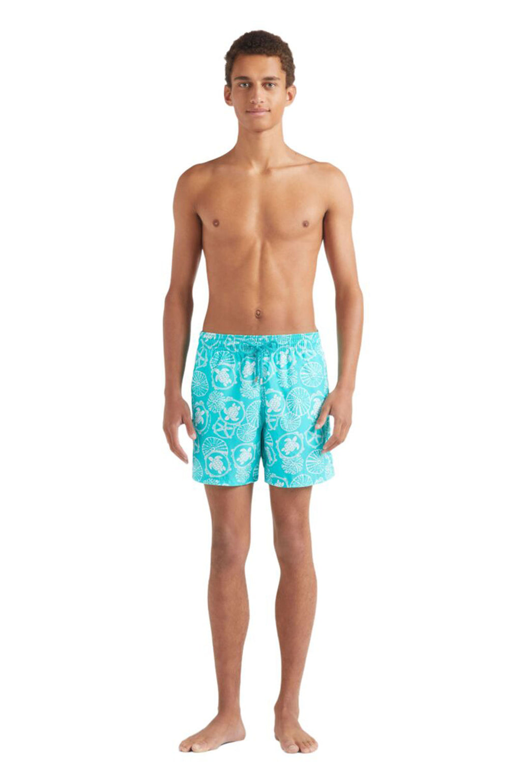 VILEBREQUIN | Turtle & Sea Urchin Swim Shorts | Aquamarine
