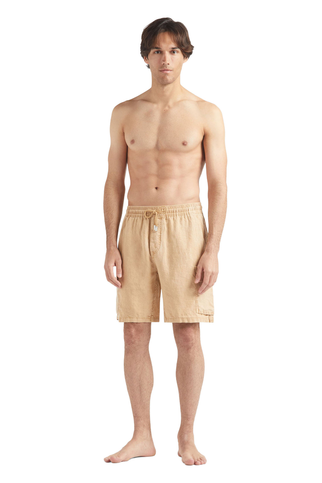 VILEBREQUIN | Linen Pull-On Shorts | Sand