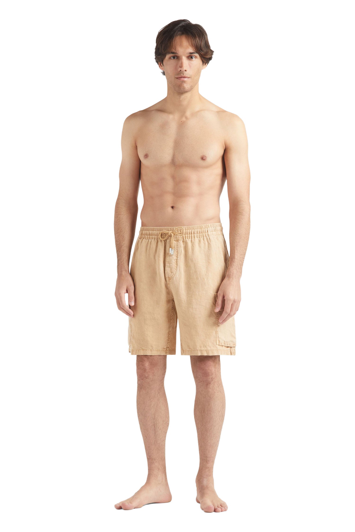 VILEBREQUIN | Linen Pull-On Shorts | Sand