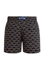 VILEBREQUIN | Turtle Chain Swim Shorts | Navy & Orange