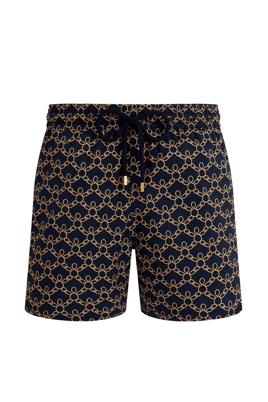 VILEBREQUIN | Turtle Chain Swim Shorts | Navy & Orange
