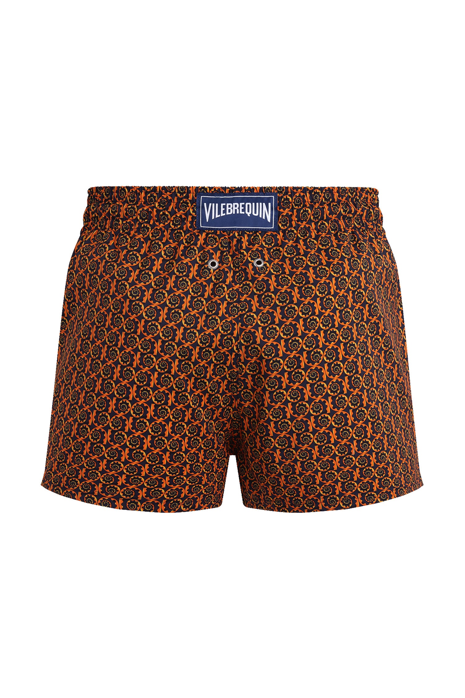 VILEBREQUIN | Shells Swim Shorts | Navy & Orange