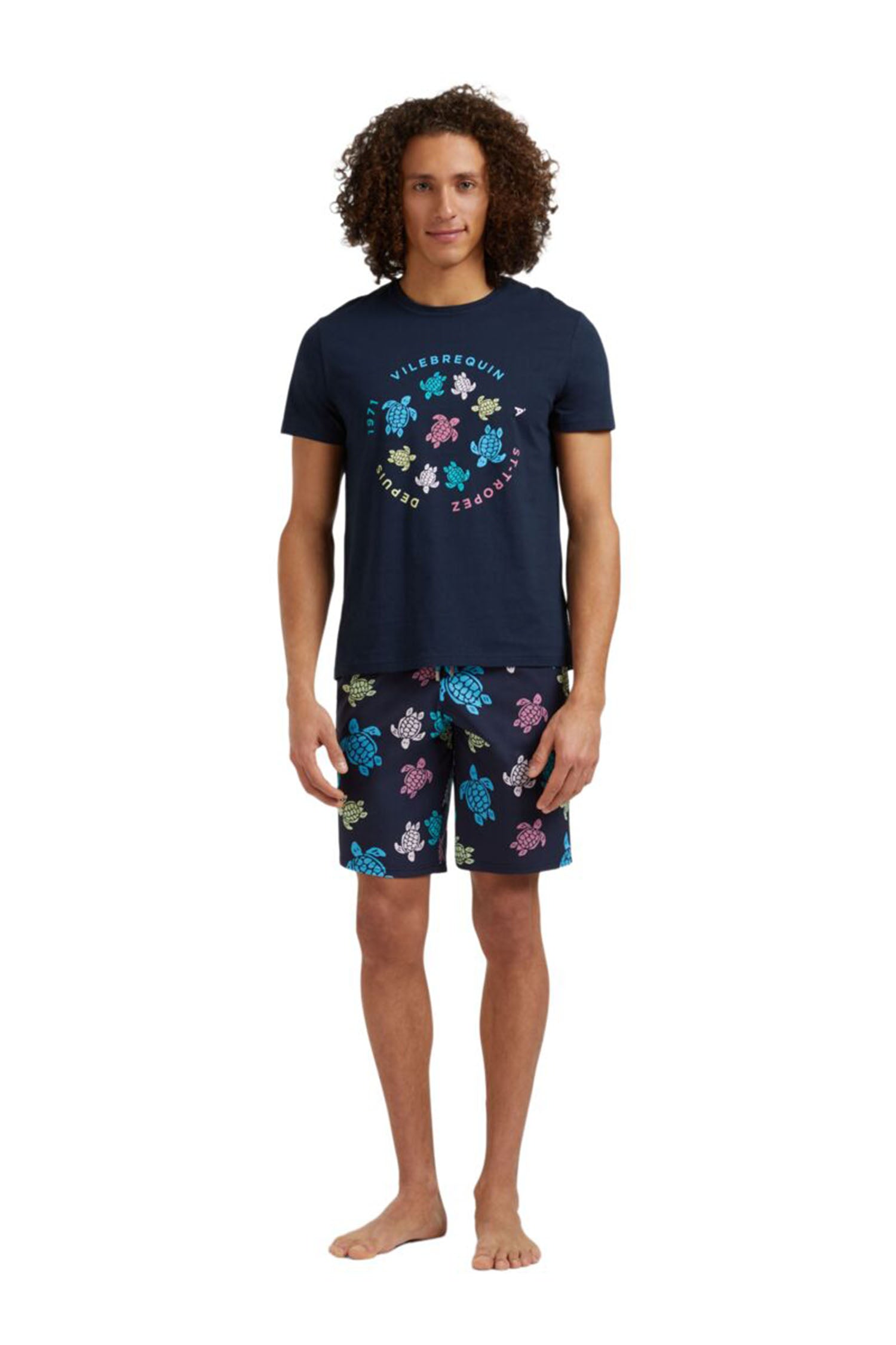VILEBREQUIN | Turtle Circle T-Shirt | Navy