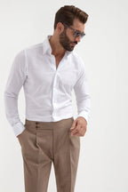 PINI PARMA | Chambray Shirt | White