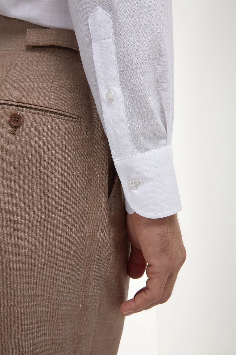 PINI PARMA | Chambray Shirt | White