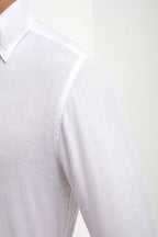 PINI PARMA | Chambray Shirt | White
