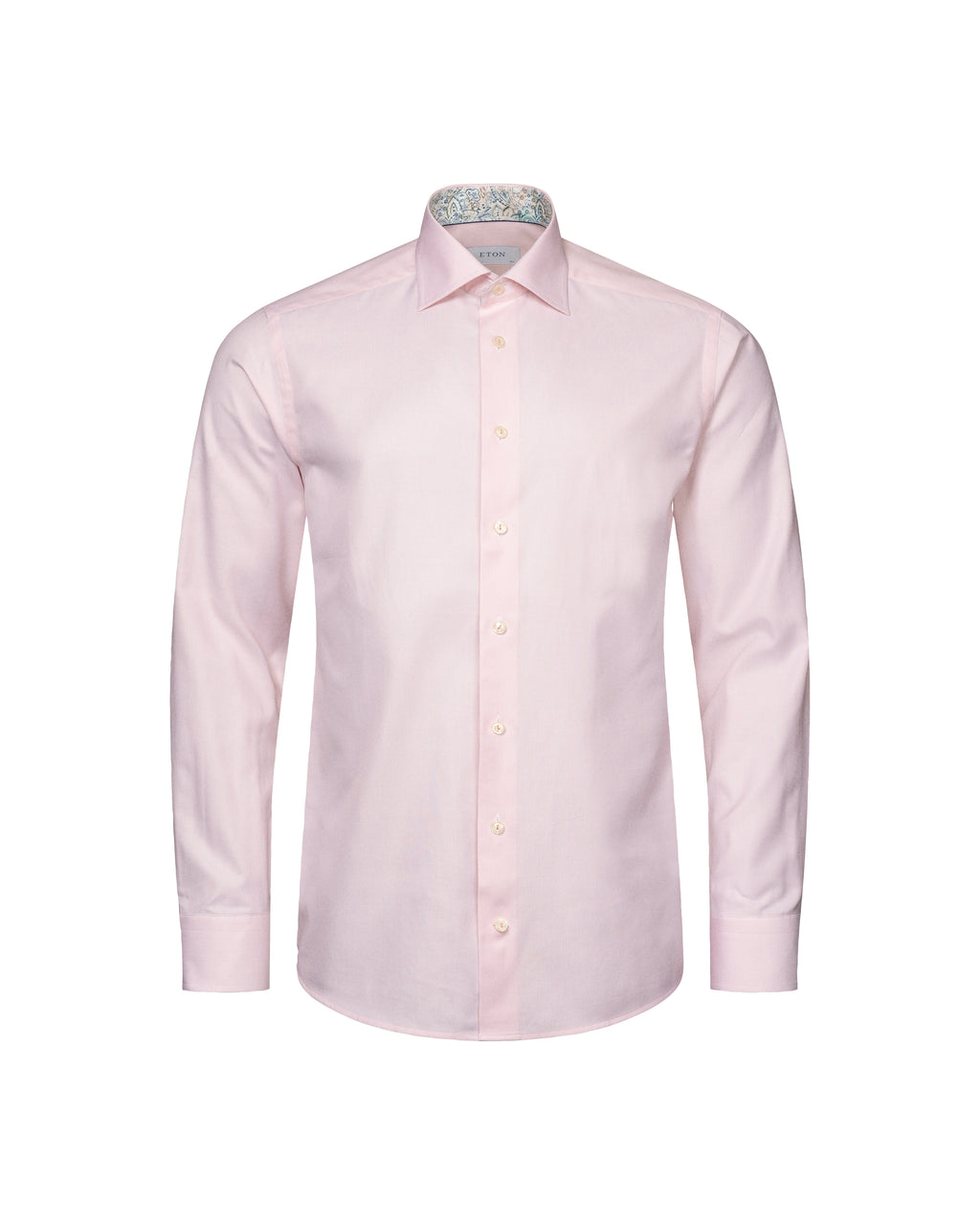 ETON | Contemporary Fit Textured Shirt With Inner Trim | Pink
