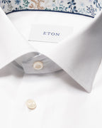 ETON | Inner Floral Shirt | White