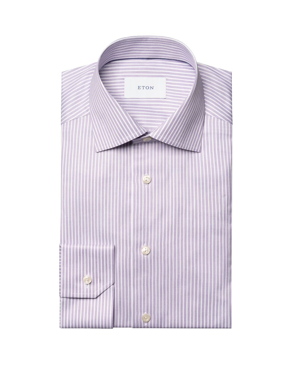 ETON | Twill Stripe Shirt | Mauve