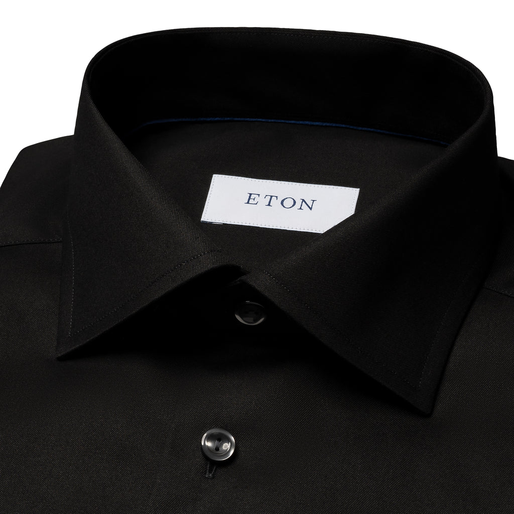 ETON | Fine Twill Shirt Contemporary Fit | Black