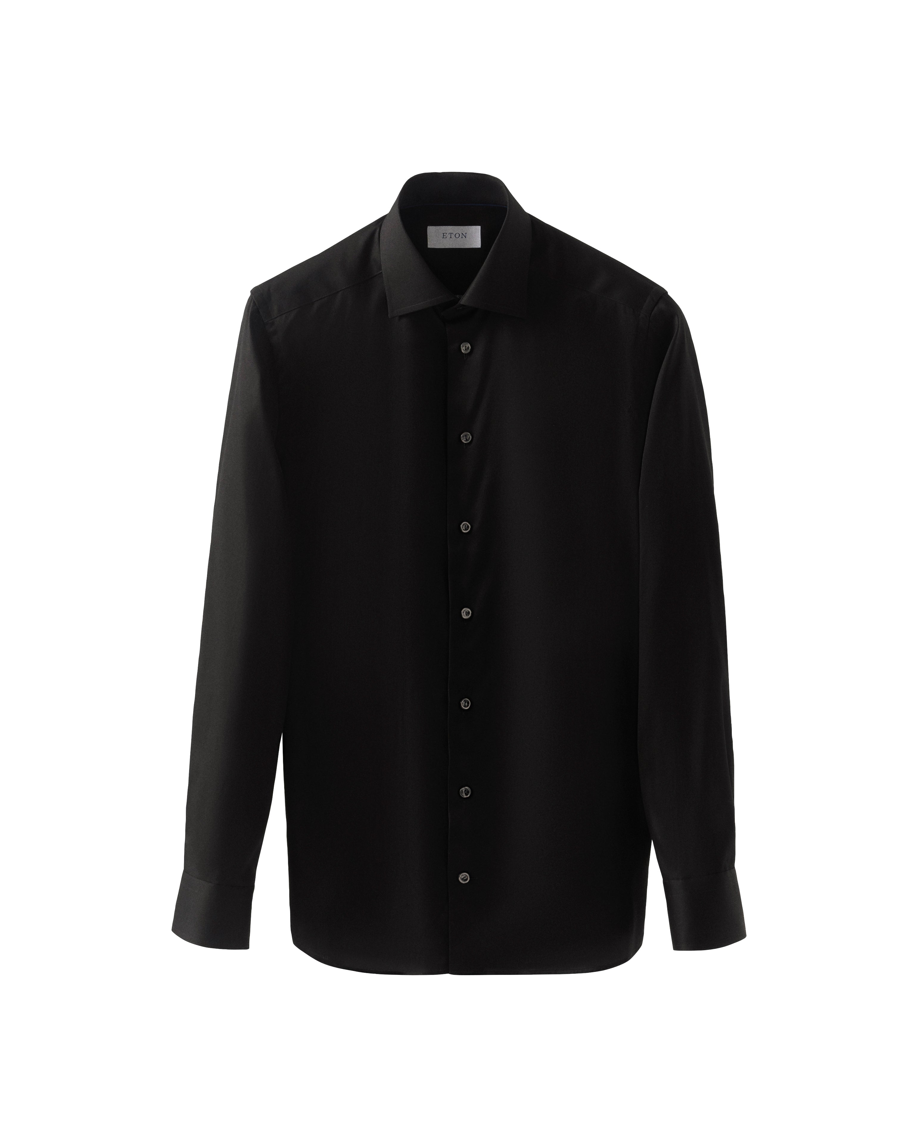 ETON | Fine Twill Shirt Contemporary Fit | Black