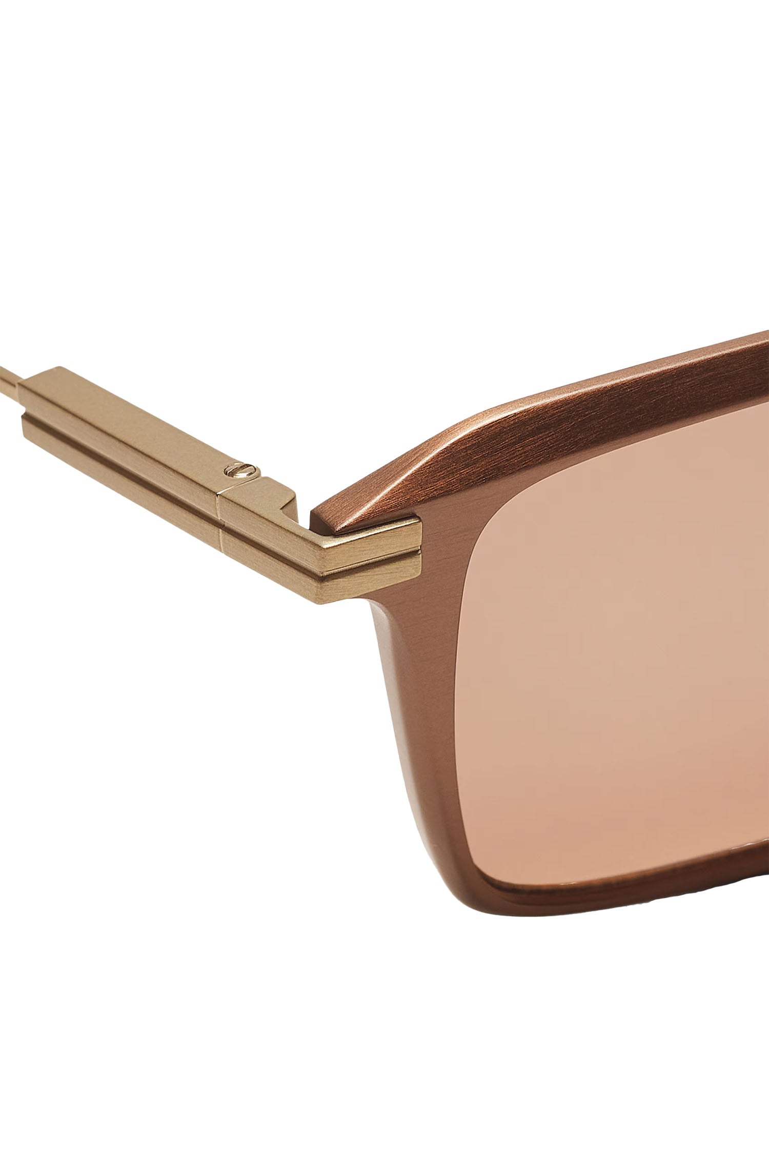ZEGNA | EZ 0273H Rectangular Metal Sunglasses | Bronze