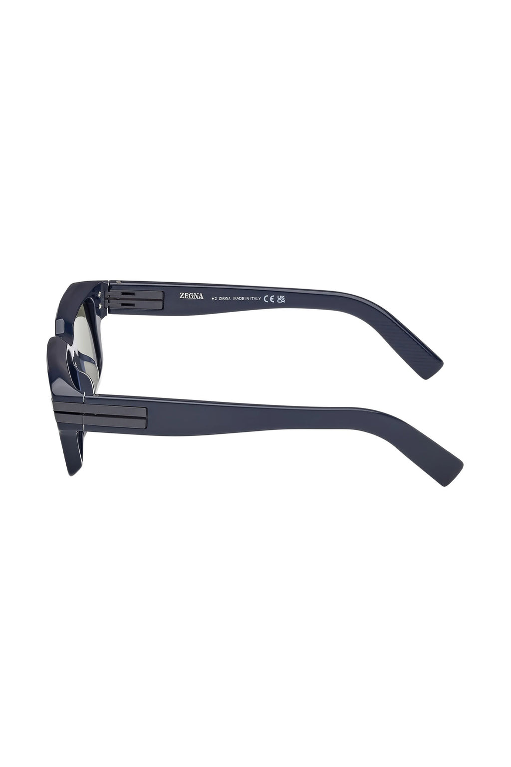 ZEGNA | EZ 0255 Rectangular Sunglasses | Navy