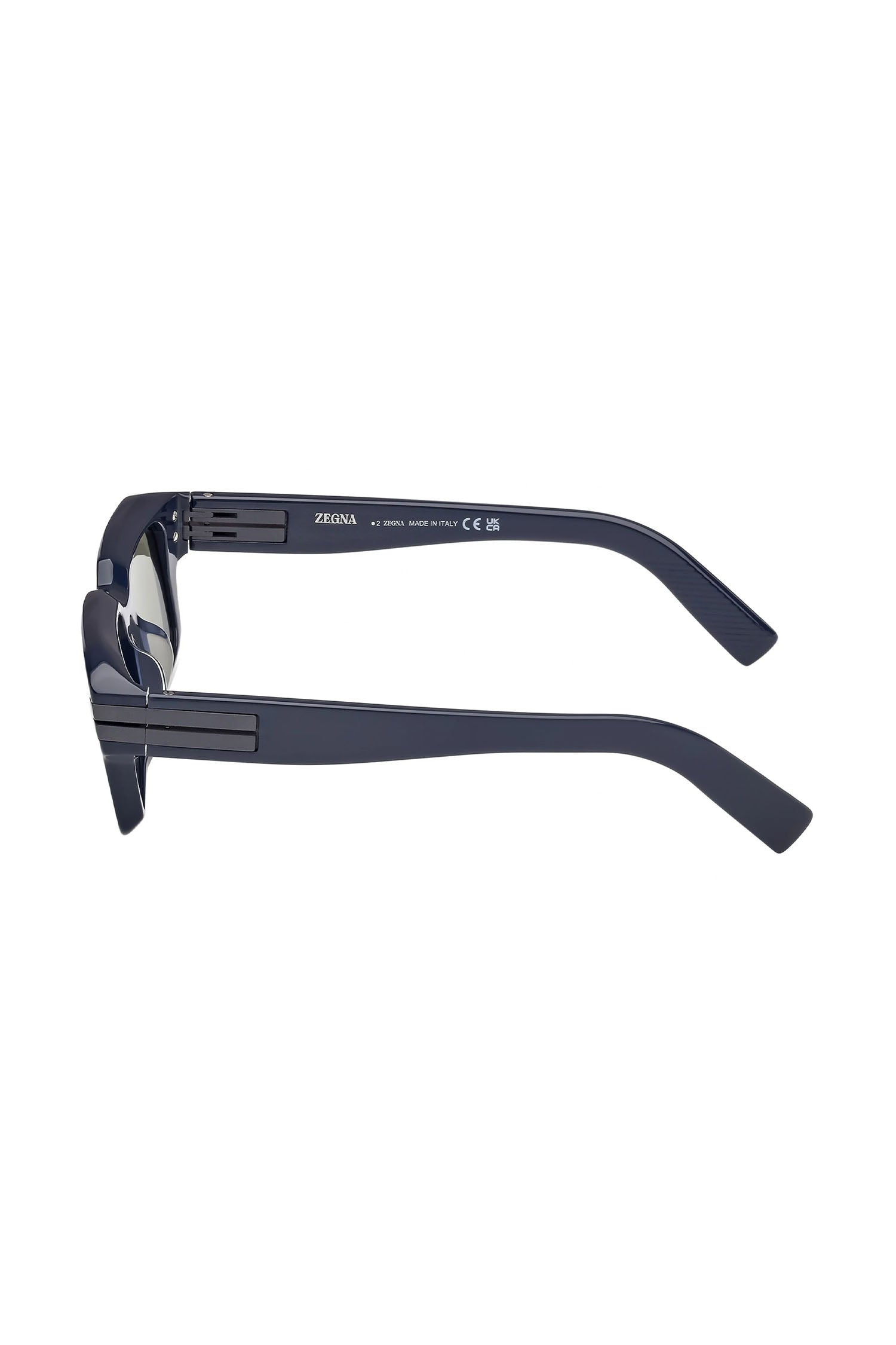ZEGNA | EZ 0255 Rectangular Sunglasses | Navy