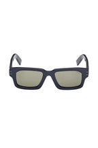 ZEGNA | EZ 0255 Rectangular Sunglasses | Navy
