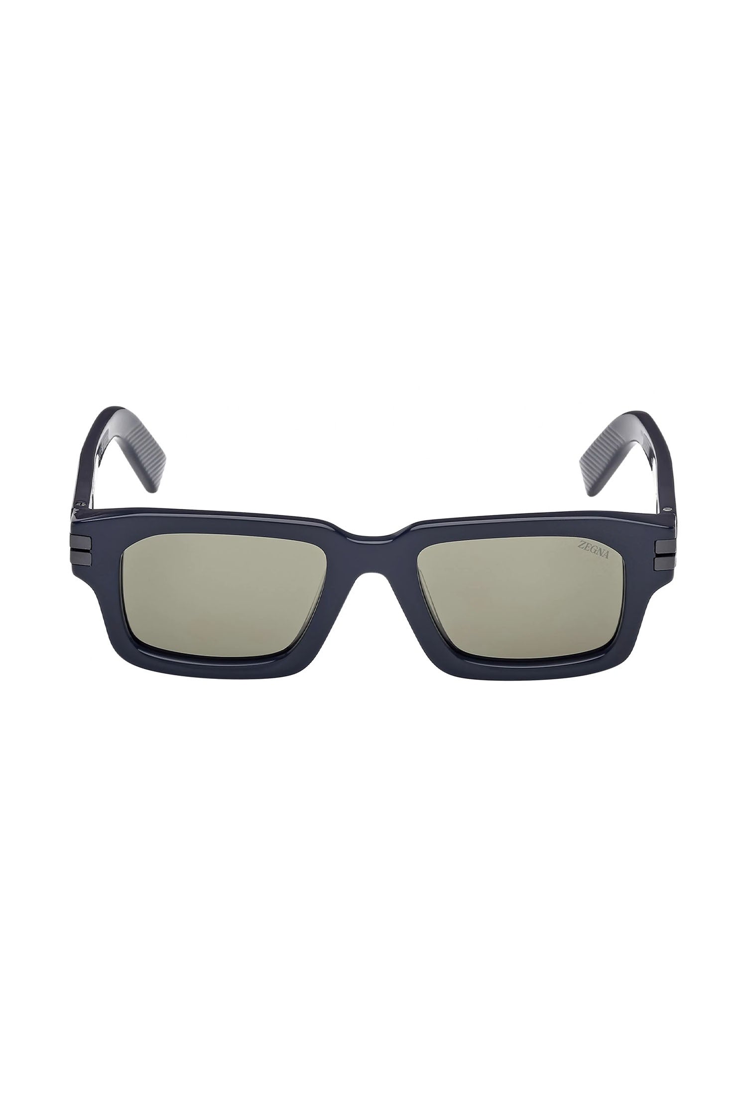 ZEGNA | EZ 0255 Rectangular Sunglasses | Navy