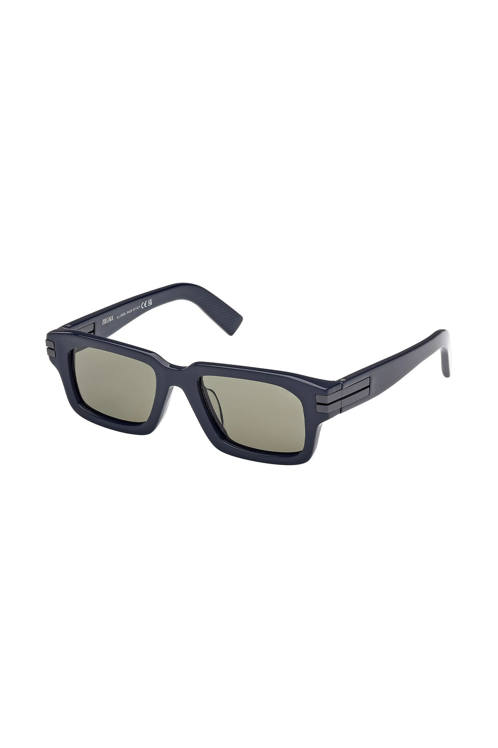ZEGNA | EZ 0255 Rectangular Sunglasses | Navy
