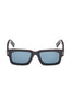 ZEGNA | EZ 0255 Rectangular Sunglasses | Chocolate