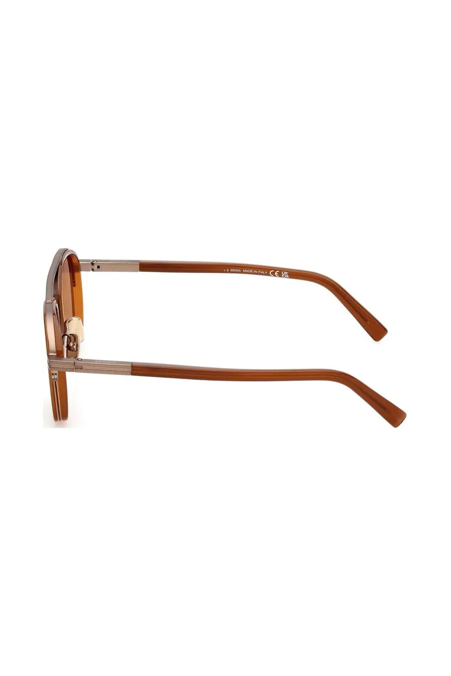 ZEGNA | EZ 0231 Metal Sunglasses | Tan