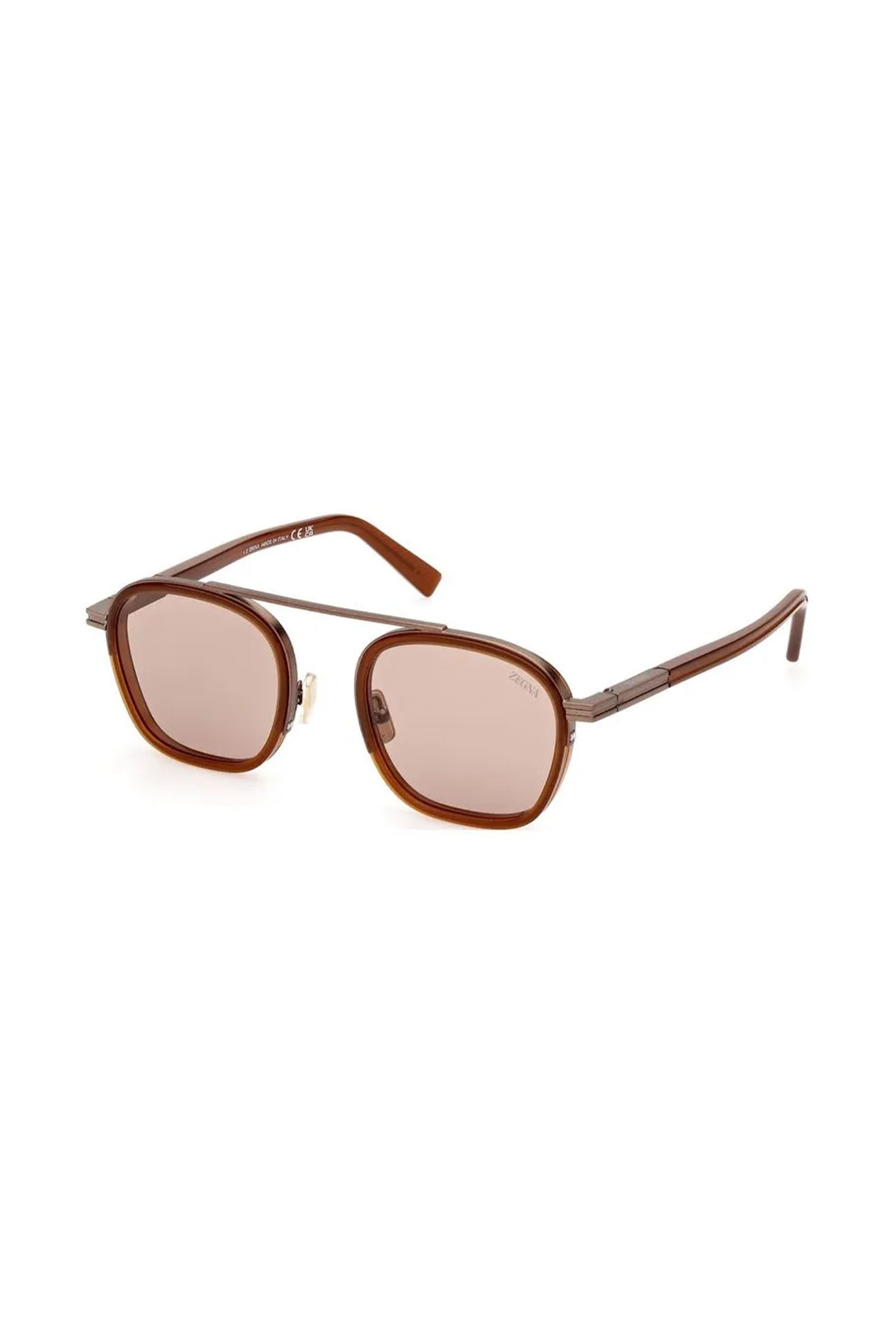 ZEGNA | EZ 0231 Metal Sunglasses | Tan