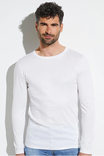 ZIMMERLI White Long Sleeve Crew Neck