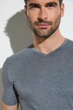 ZIMMERLI | V-Neck Tee Shirt | Grey