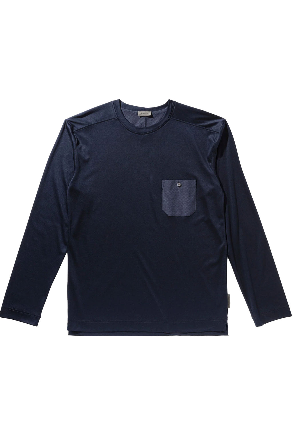 ZIMMERLI | Long Sleeve Crew Neck Pyjama Top | Navy