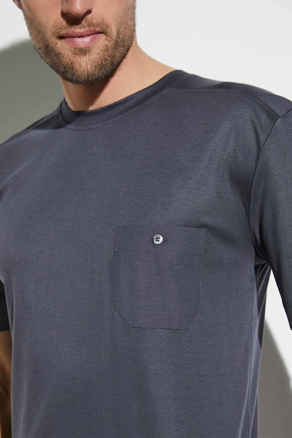 ZIMMERLI | Crew Neck Pyjama Top | Phantom