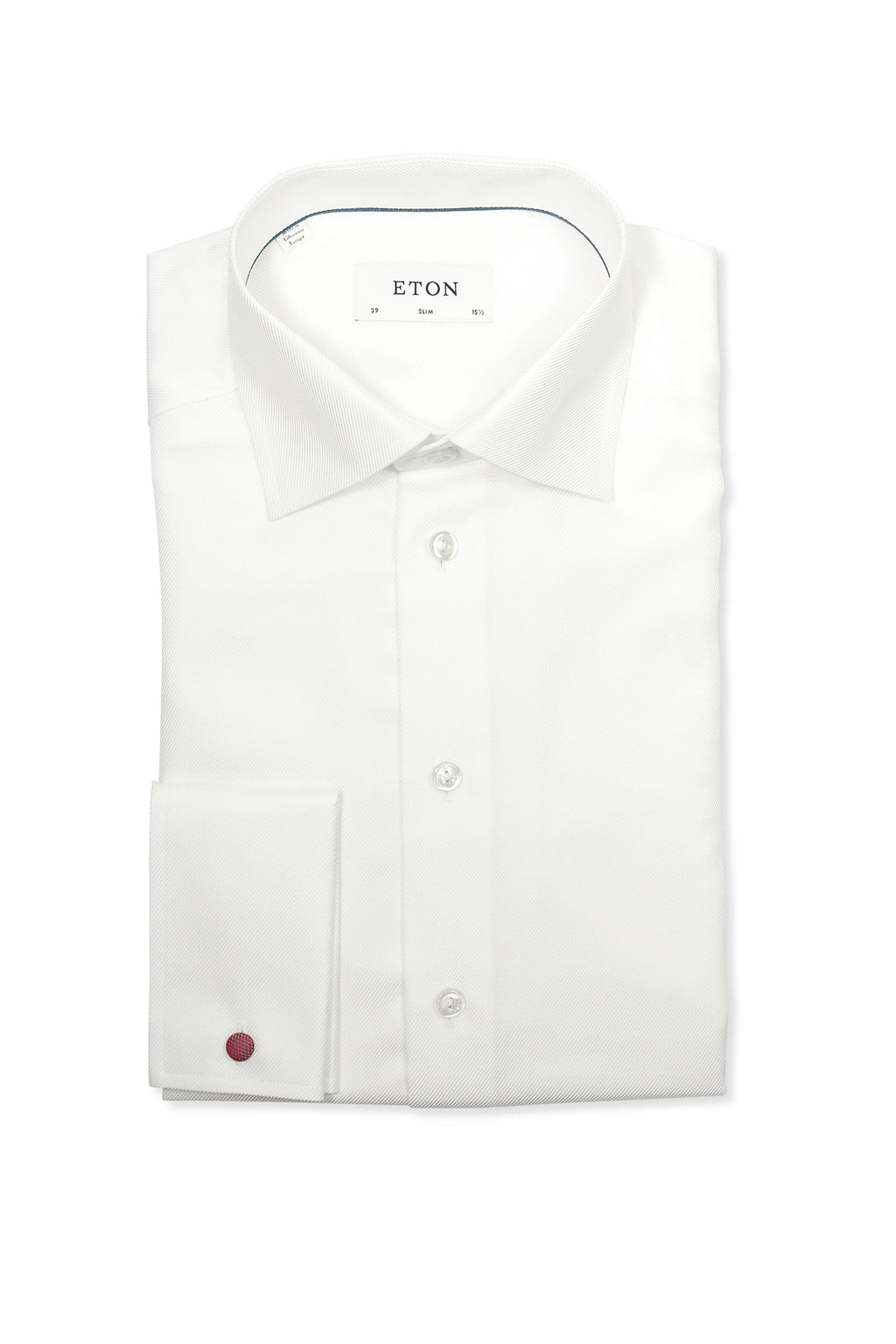ETON | French Cuff Slim Fit Cotton Shirt | White