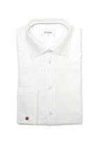 ETON | French Cuff Slim Fit Cotton Shirt | White
