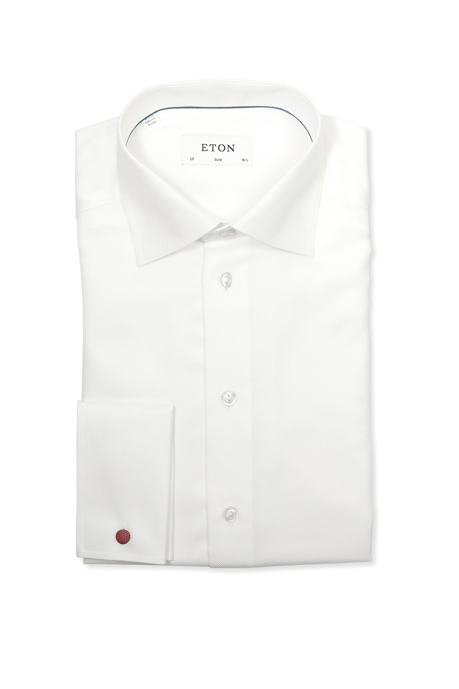 ETON | French Cuff Slim Fit Cotton Shirt | White