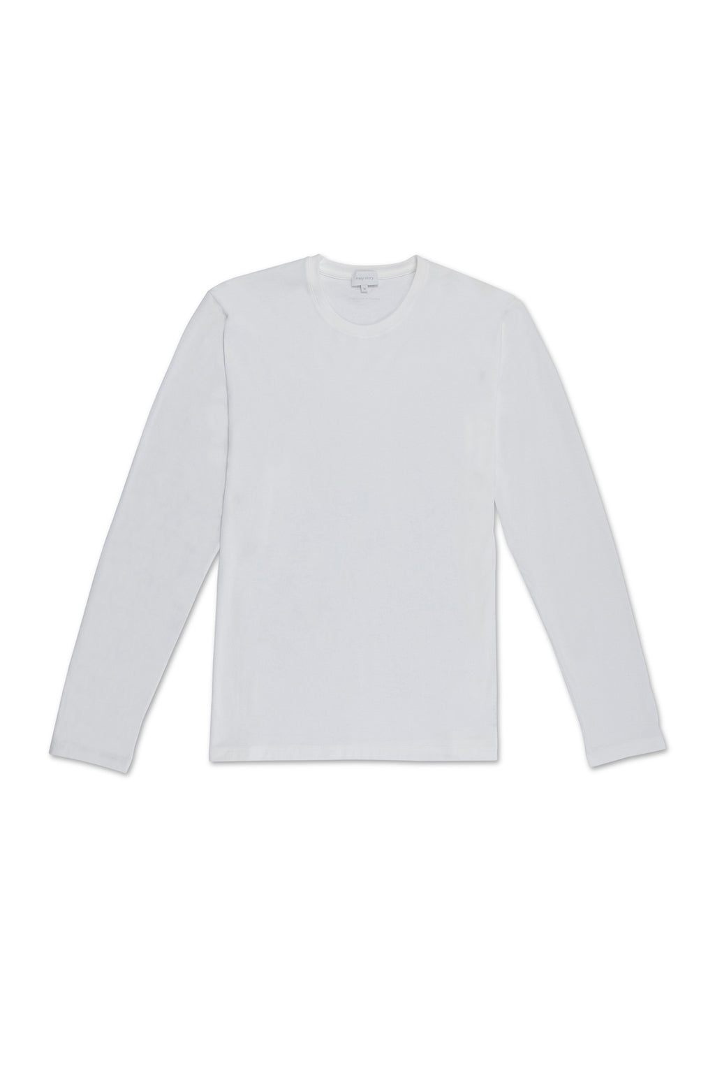 MEY STORY | Long Sleeve Pure Cotton T-Shirt | White