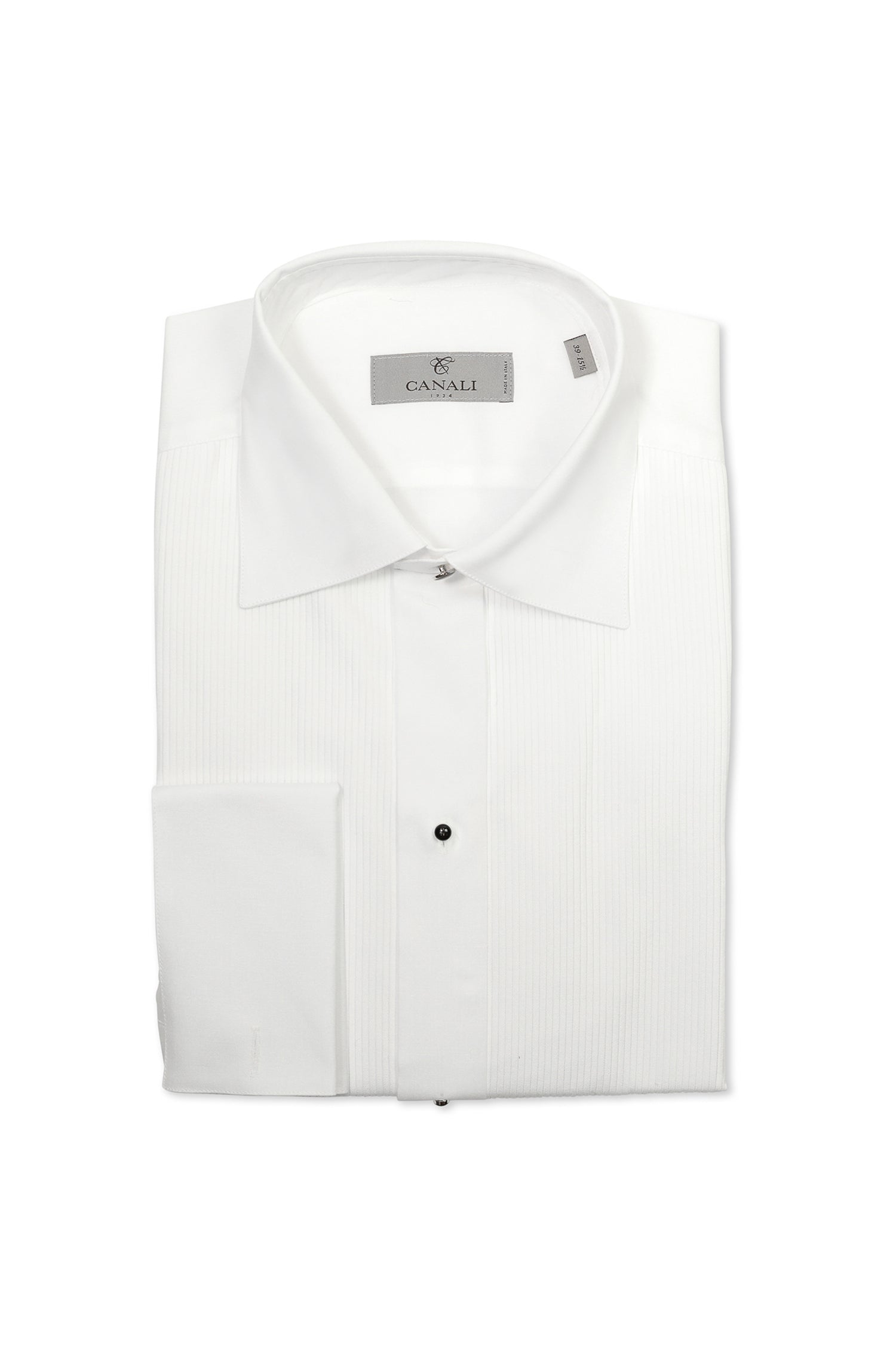 CANALI | Pleated Dinner Shirt | White