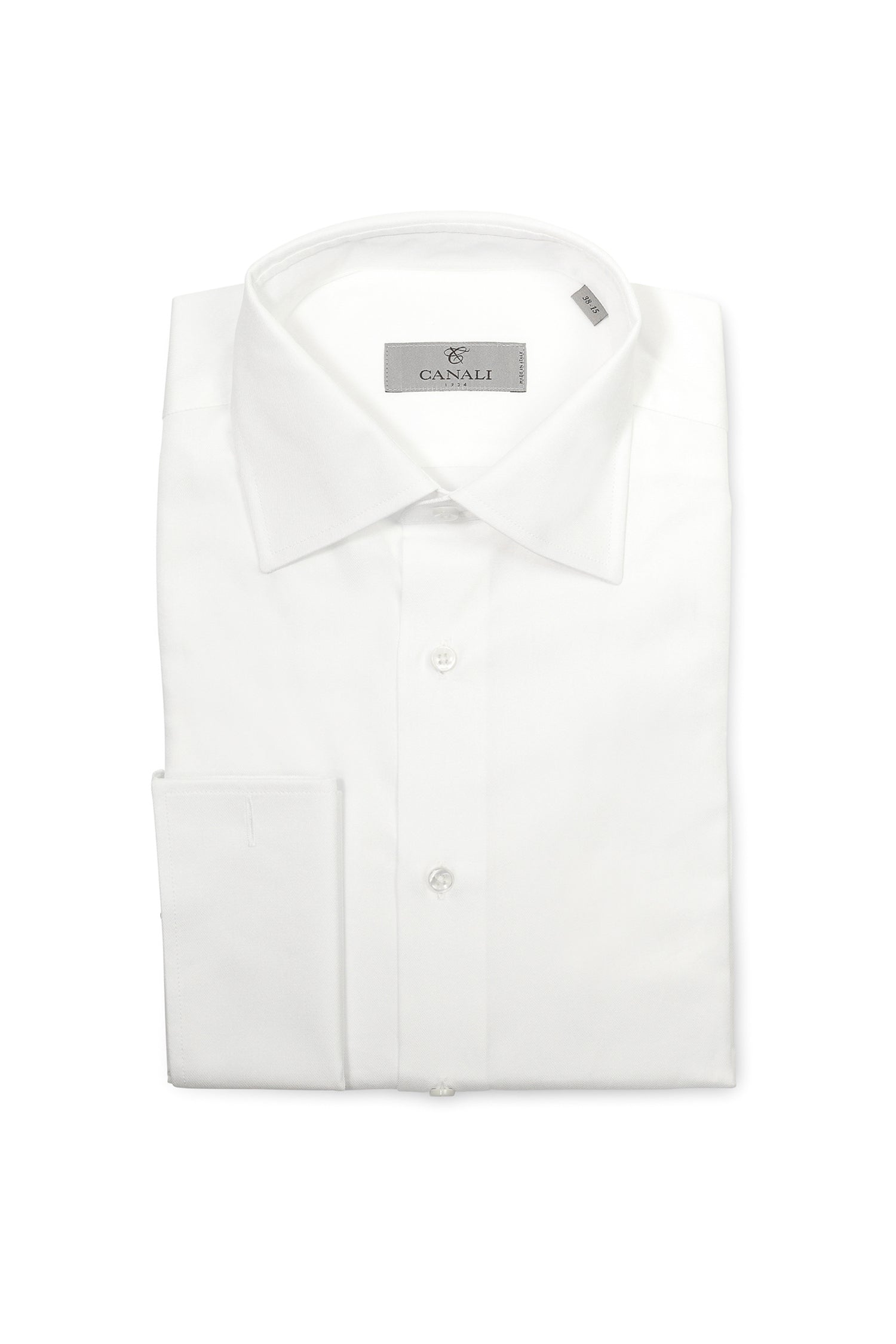 CANALI | French Cuff Cotton Shirt | White