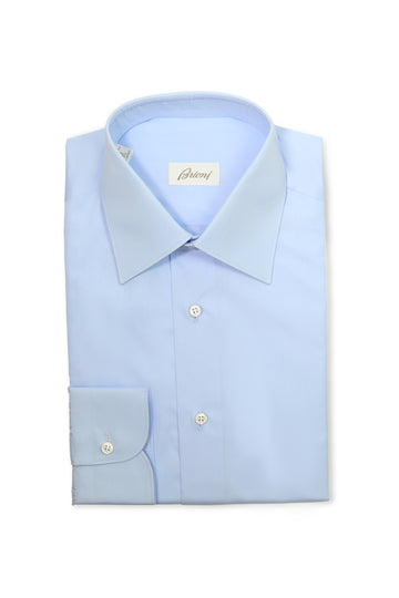 BRIONI Blue Cotton Brunico Shirt