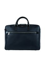 SERAPIAN | Stepan Slim Briefcase | Navy & Black