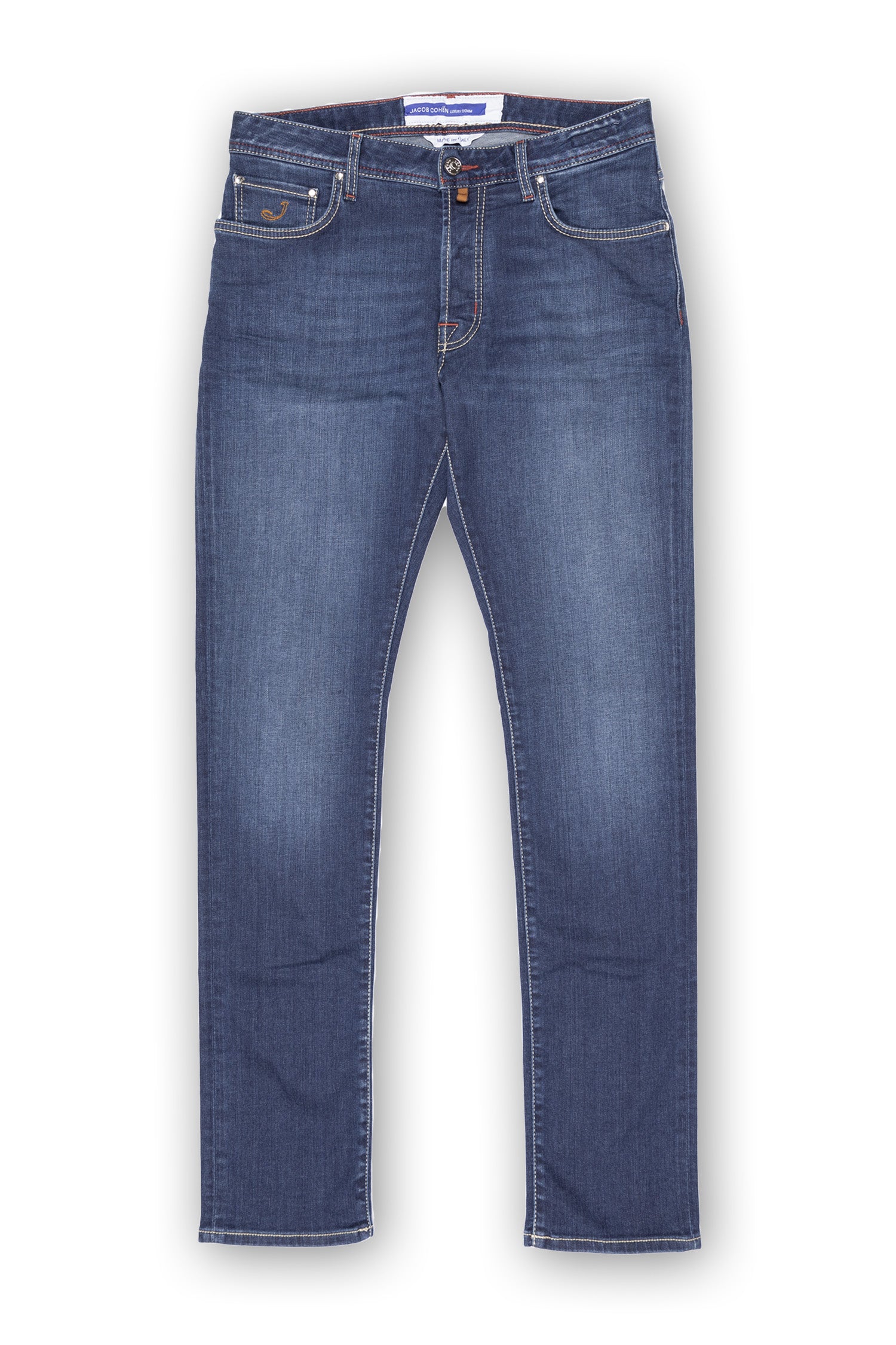 JACOB COHEN | Bard Jeans With Tan Label | Denim