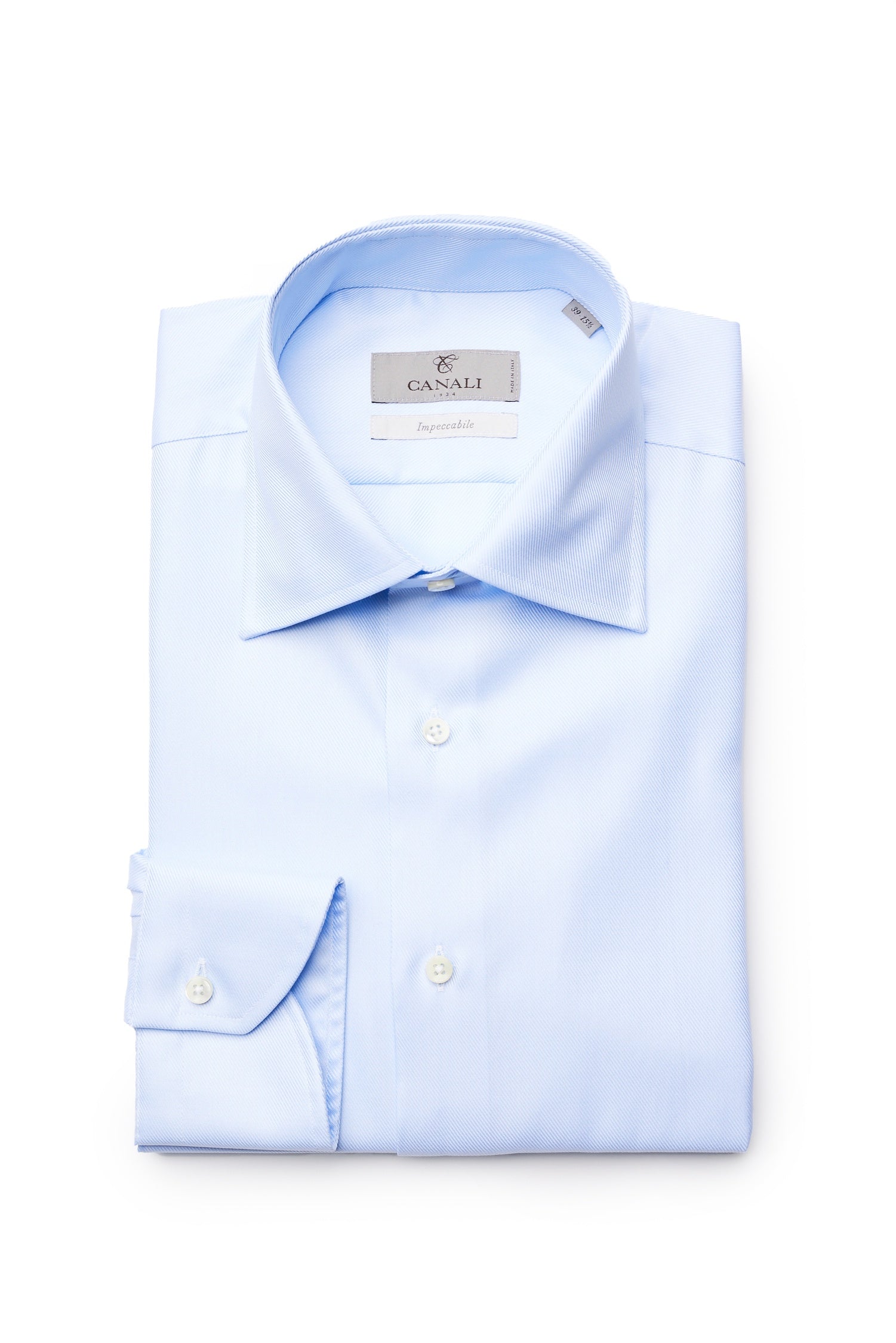CANALI | Impeccabile Twill Shirt | Blue