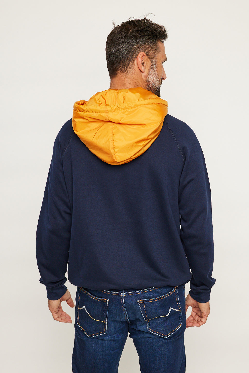 ETRO | Sweater With Orange Hood | Navy