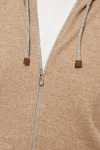 BRUNELLO CUCINELLI | Cashmere Hoodie | Light Brown